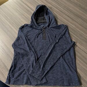 Robert Barakett Charcoal Buttoned Hoodie